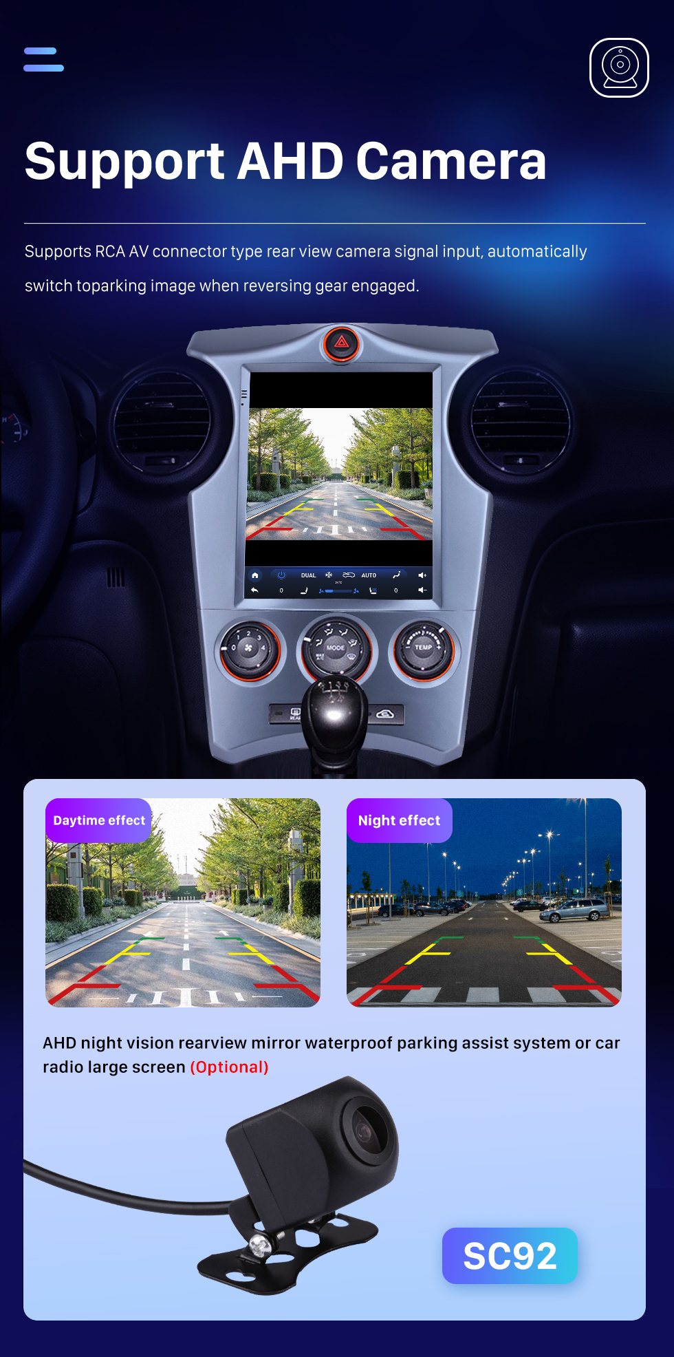 Seicane 2007-2012 Kia Carens Manual A / C 9.7 pulgadas Android 10.0 Radio de navegación GPS con pantalla táctil Bluetooth USB WIFI compatible Carplay Mirror Link 4G