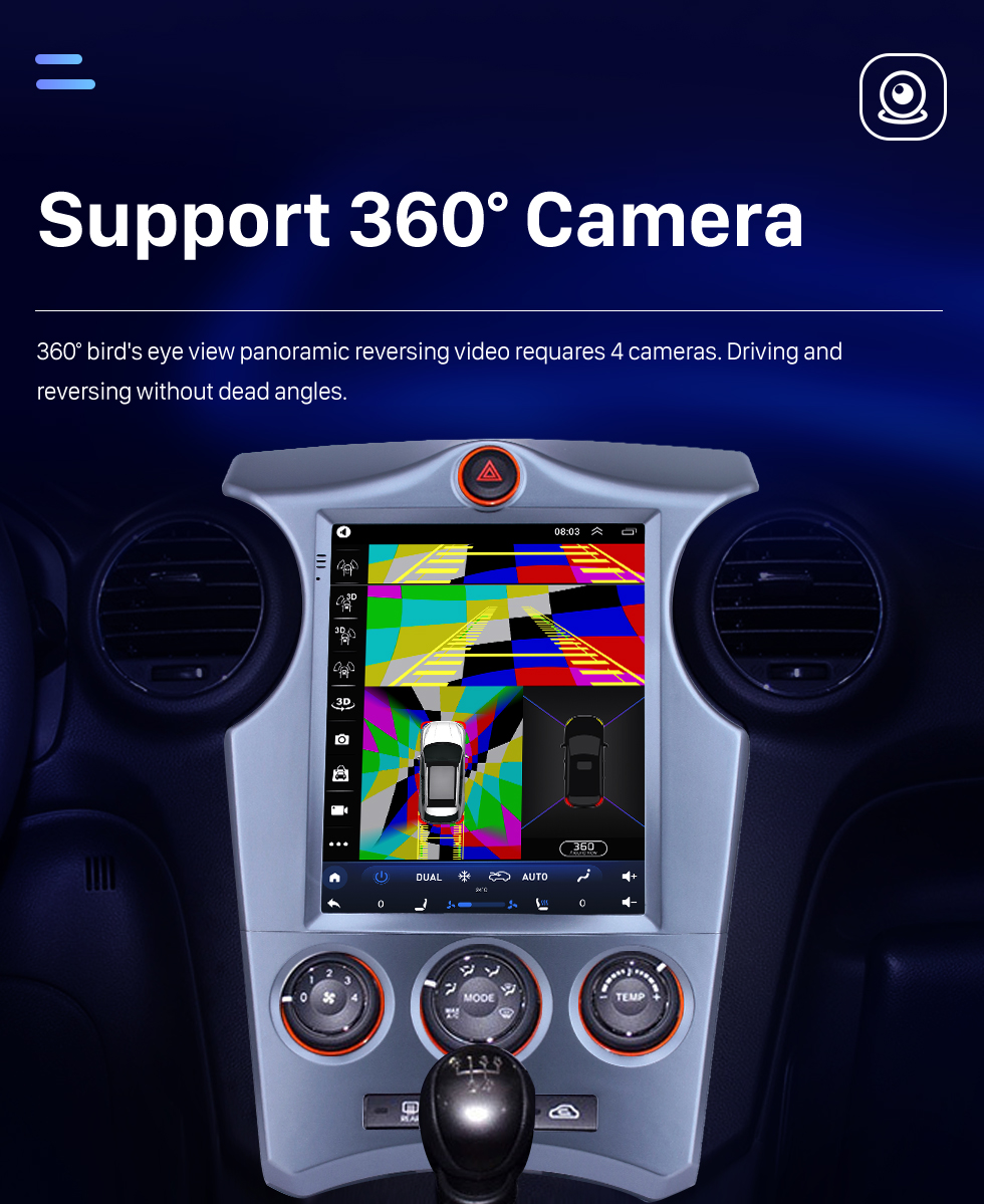Seicane 2007-2012 Kia Carens Manual A/C 9,7 Zoll Android 10.0 GPS Navigationsradio mit Touchscreen Bluetooth USB WIFI Unterstützung Carplay Mirror Link 4G