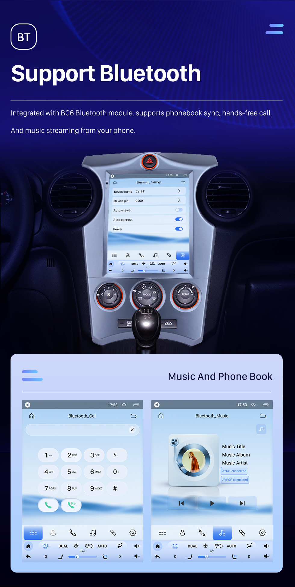 Seicane 2007–2012 Kia Carens Manual A / C 9,7-дюймовый Android 10.0 GPS-навигация Радио с сенсорным экраном Bluetooth USB WIFI поддержка Carplay Mirror Link 4G