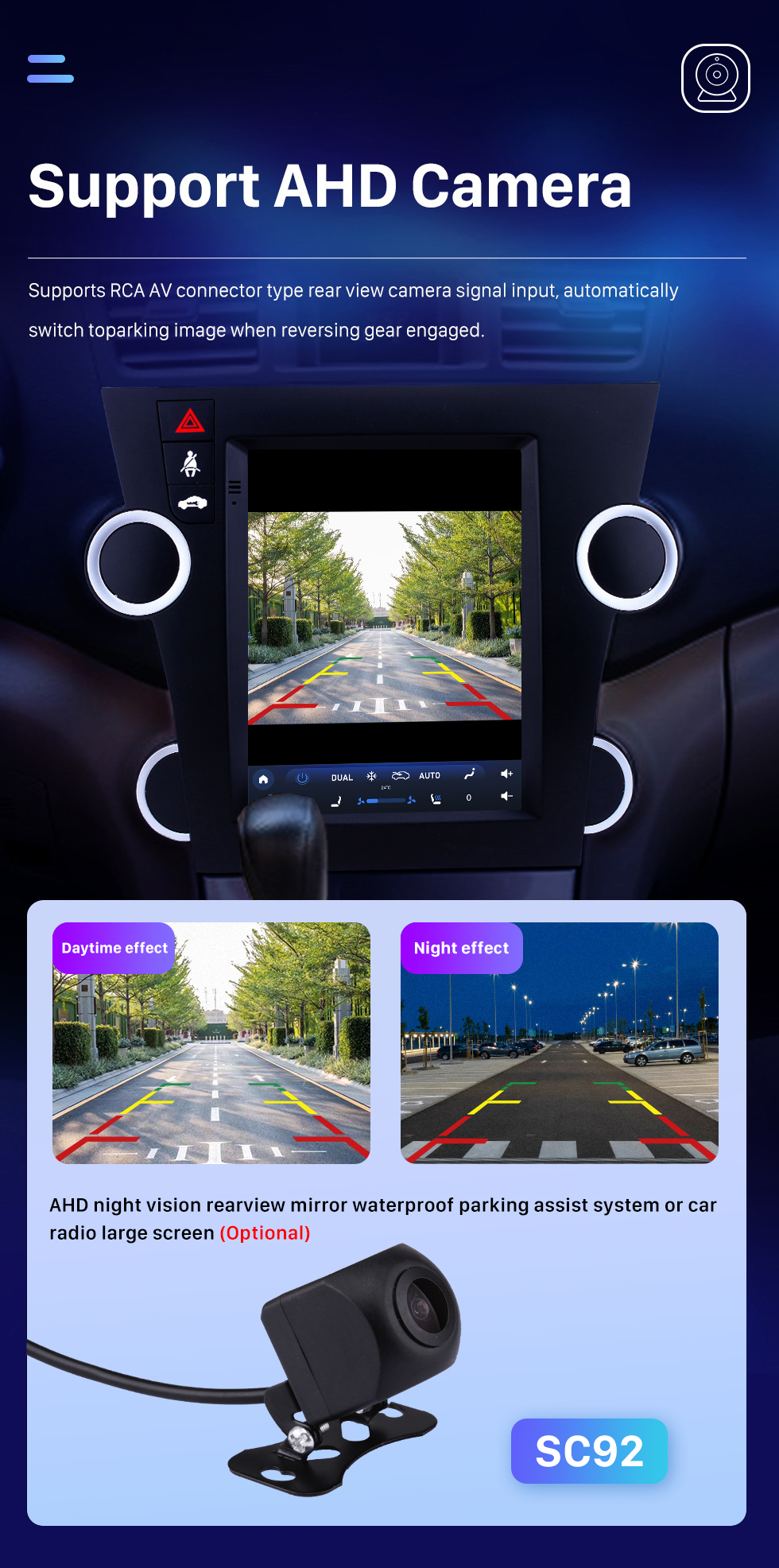 Seicane Android 10.0 Radio de navegación GPS de 9.7 pulgadas para 2009-2014 Toyota Highlander con pantalla táctil HD Bluetooth WIFI AUX compatible con Carplay Mirror Link OBD2