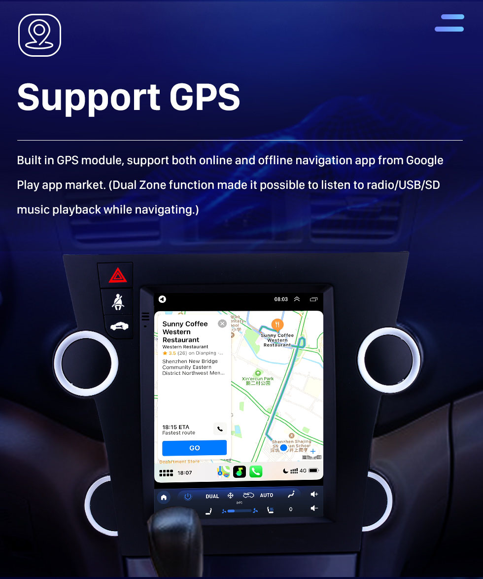 Seicane Android 10.0 9.7 inch GPS Navigation Radio for 2009-2014 Toyota Highlander with HD Touchscreen Bluetooth WIFI AUX support Carplay Mirror Link OBD2 Seicane Android 10.0 9.7 inch GPS Navigation Radio for 2009-2014 Toyota Highlander with HD Touchscreen Bluetooth WIFI AUX support Carplay Mirror Link OBD2