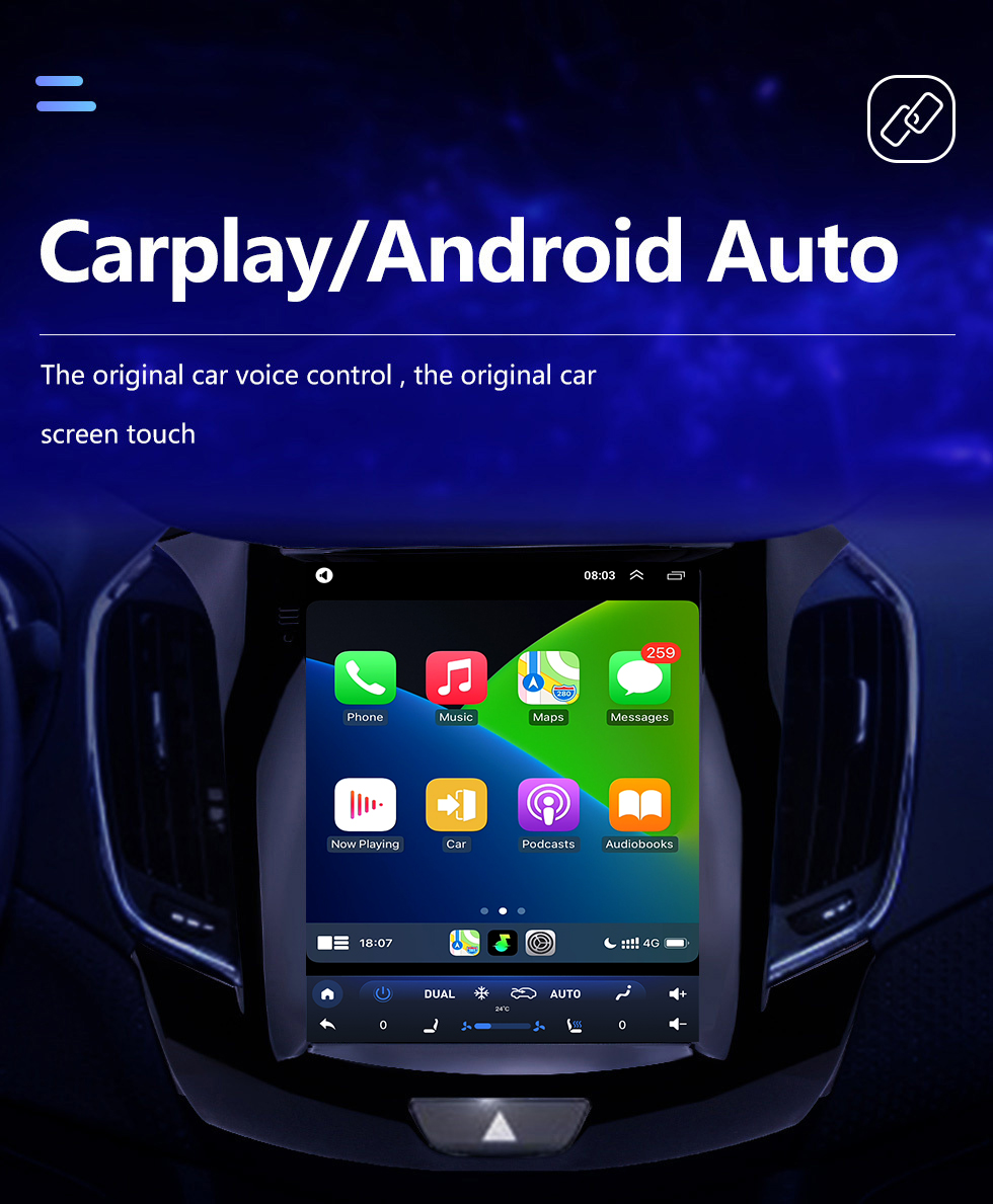 Seicane Écran tactile HD 2015 Chevrolet Cruze Android 10.0 Radio de navigation GPS de 9,7 pouces Prise en charge Bluetooth WIFI DAB + Commande au volant Carplay Seicane Écran tactile HD 2015 Chevrolet Cruze Android 10.0 Radio de navigation GPS de 9,7 pouces Prise en charge Bluetooth WIFI DAB + Commande au volant Carplay