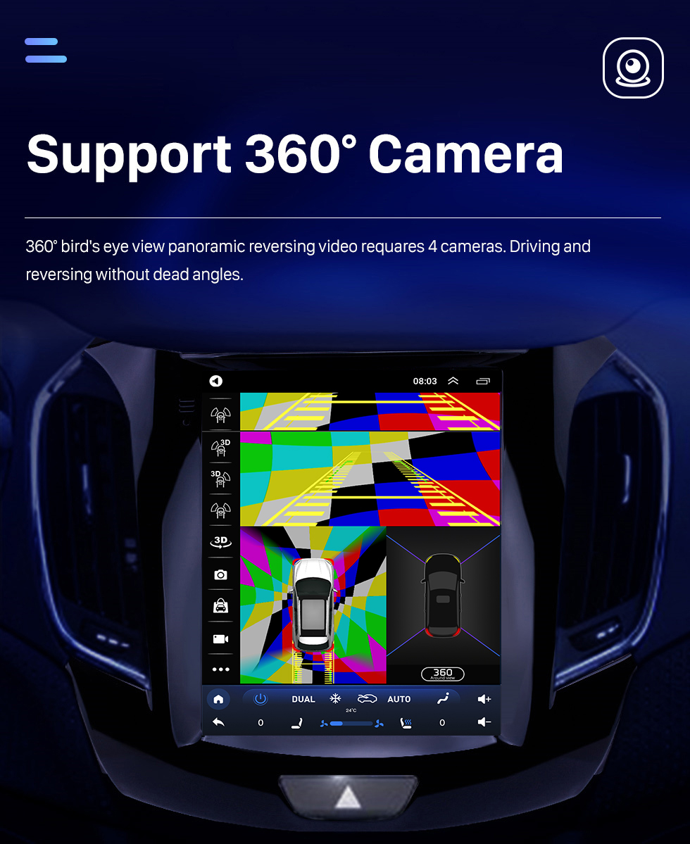 Seicane Сенсорный экран HD 2015 Chevy Chevrolet Cruze Android 10.0 9,7-дюймовый GPS-навигатор Радио Bluetooth Поддержка WIFI DAB + Управление на руле Carplay