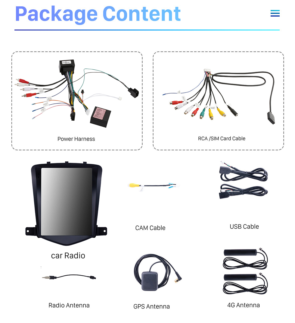 Seicane OEM 9.7 pulgadas Android 10.0 para chevy Chevrolet Classic Cruze 2008-2013 Radio de navegación GPS con pantalla táctil Bluetooth WIFI compatible con TPMS Carplay