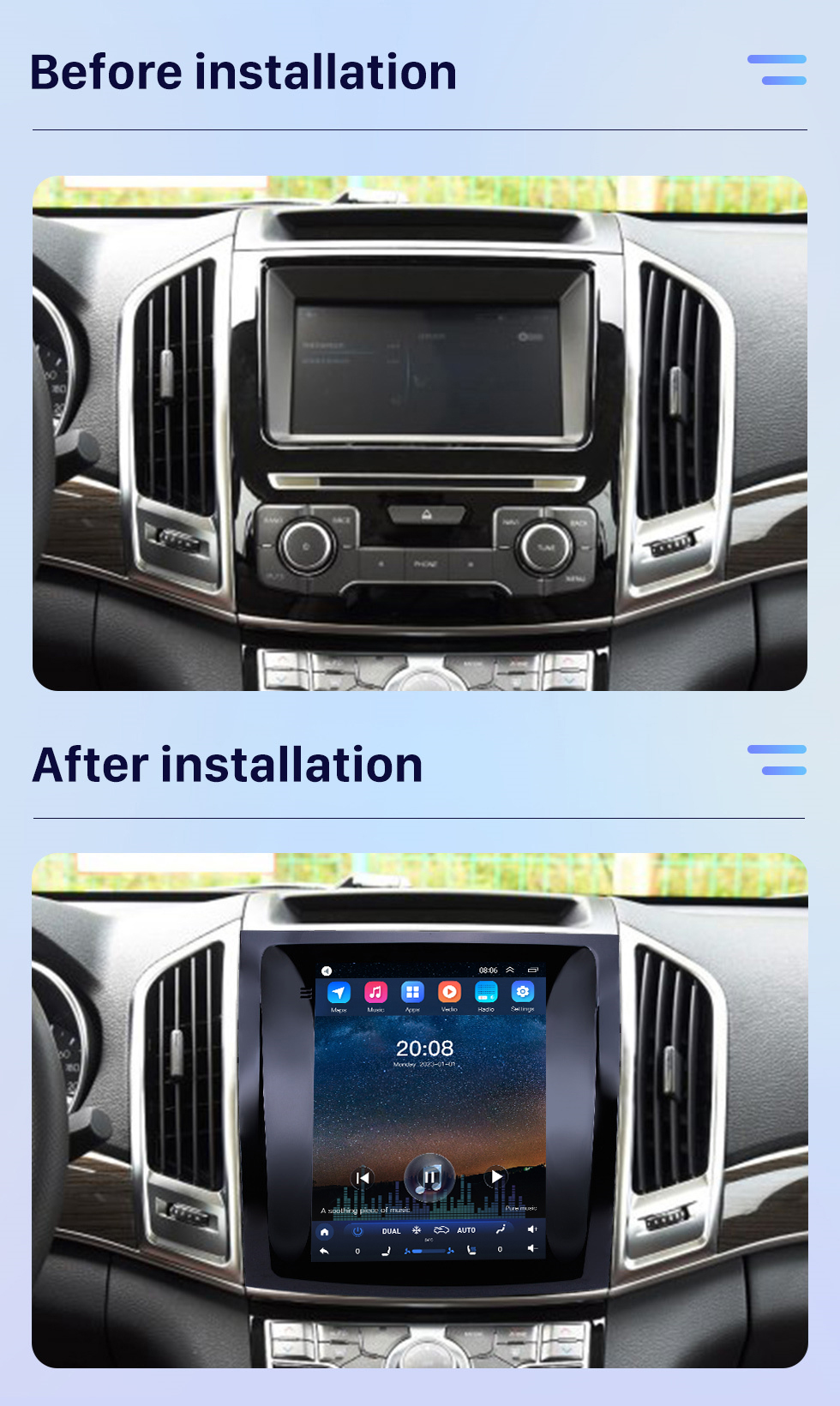 Seicane OEM 9,7-дюймовый Android 10.0 2015-2017 Great Wall Haval H9 GPS-навигация Радио с сенсорным экраном Поддержка Bluetooth WIFI TPMS Carplay DAB+ Seicane OEM 9,7-дюймовый Android 10.0 2015-2017 Great Wall Haval H9 GPS-навигация Радио с сенсорным экраном Поддержка Bluetooth WIFI TPMS Carplay DAB+