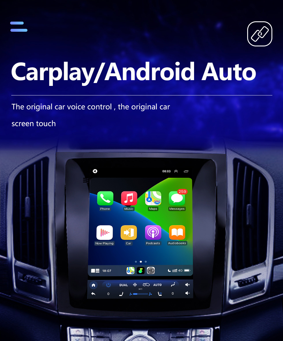 Seicane OEM 9.7 pulgadas Android 10.0 2015-2017 Great Wall Haval H9 Radio de navegación GPS con pantalla táctil Bluetooth WIFI compatible con TPMS Carplay DAB +