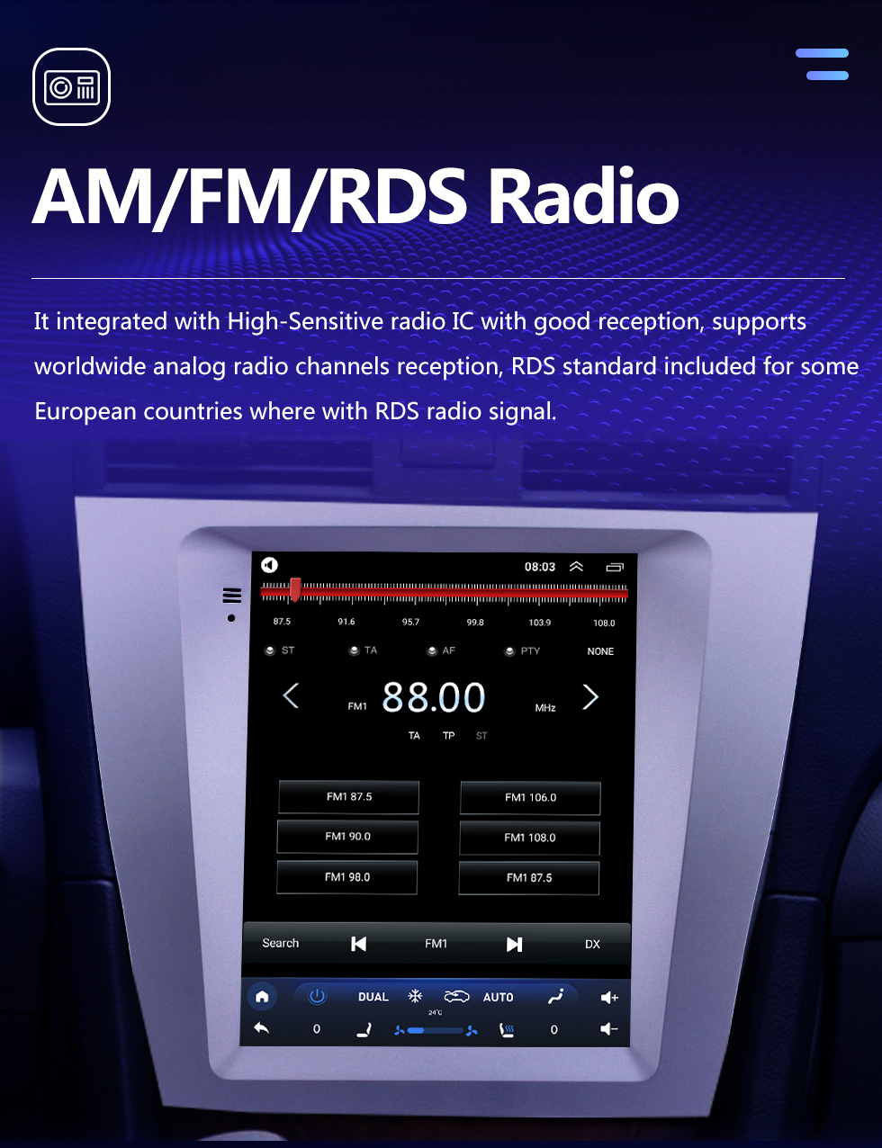 Seicane OEM 9,7-дюймовый Android 10.0 2008-2012 Toyota Camry GPS-навигация Радио с сенсорным экраном HD Поддержка Bluetooth WIFI TPMS Carplay DAB+ Seicane OEM 9,7-дюймовый Android 10.0 2008-2012 Toyota Camry GPS-навигация Радио с сенсорным экраном HD Поддержка Bluetooth WIFI TPMS Carplay DAB+
