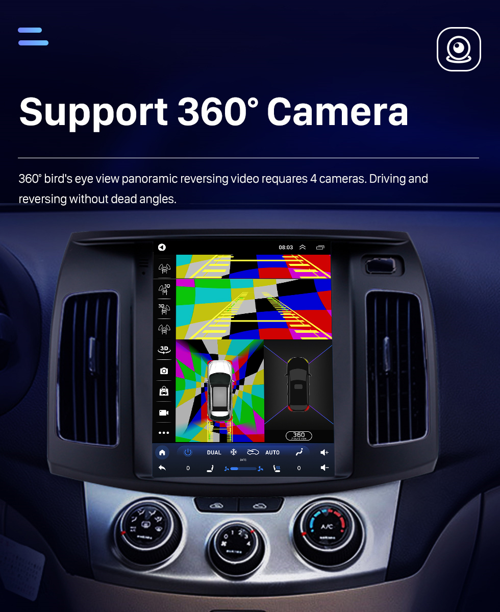 Seicane Tela sensível ao toque hd para 2011-2016 hyundai elantra rádio android 10.0 9.7 polegadas sistema de navegação gps com bluetooth usb suporte tv digital carplay