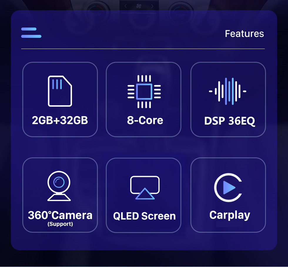 Seicane HD Сенсорный экран 2005-2012 Hyundai Santafe Android 10.0 9,7-дюймовый GPS-навигатор Радио Поддержка Bluetooth Управление на рулевом колесе Carplay