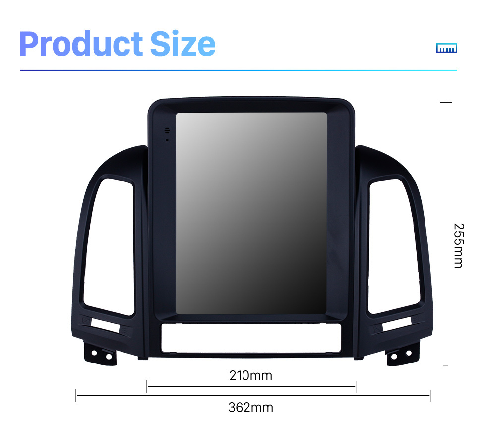 Seicane HD-Touchscreen 2005–2012 Hyundai Santafe Android 10.0 9,7 Zoll GPS-Navigation Radio Bluetooth-Unterstützung Lenkradsteuerung Carplay