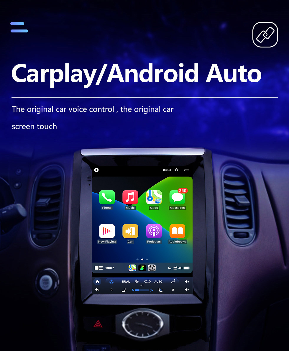 Seicane 2013-2017 Nissan Infiniti QX50 9,7 polegadas Android 10.0 GPS Navigation Radio com HD Touchscreen Bluetooth WIFI suporte Carplay Câmera traseira