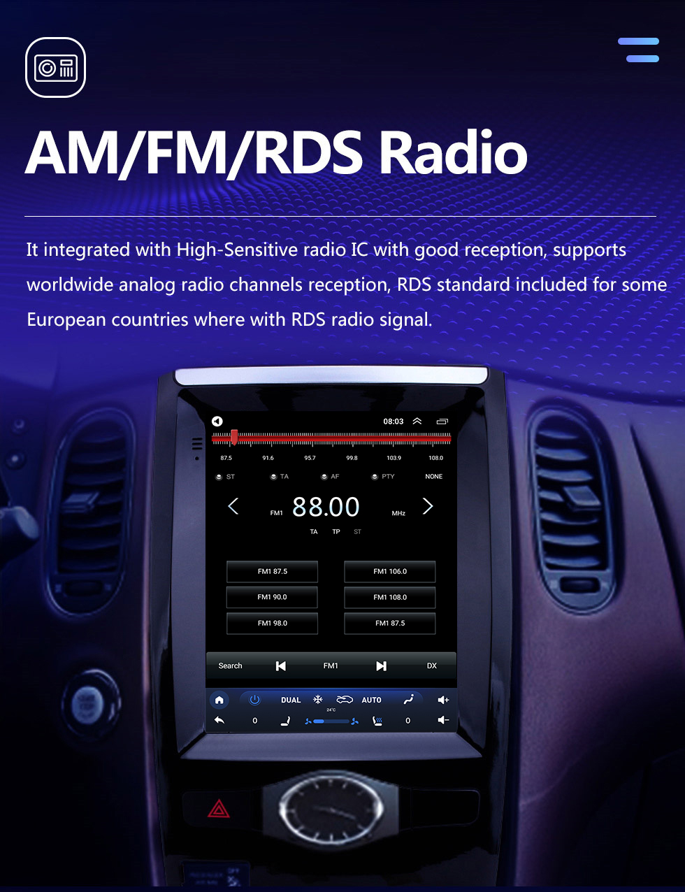 Seicane 2013-2017 Nissan Infiniti QX50 9.7 pulgadas Android 10.0 Radio de navegación GPS con pantalla táctil HD Bluetooth WIFI compatible con Carplay Cámara trasera Seicane 2013-2017 Nissan Infiniti QX50 9.7 pulgadas Android 10.0 Radio de navegación GPS con pantalla táctil HD Bluetooth WIFI compatible con Carplay Cámara trasera