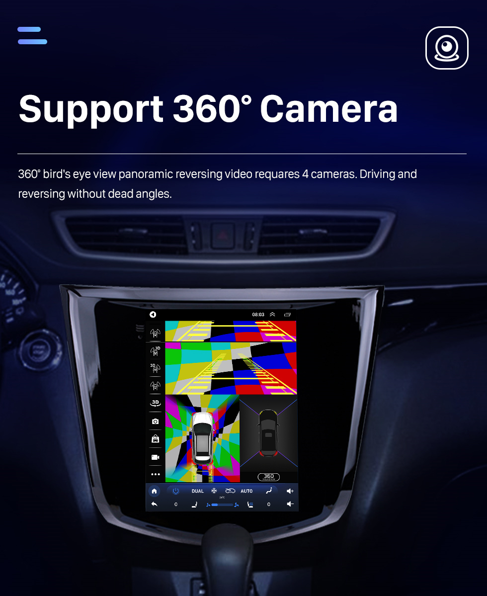 Seicane HD Touchscreen 2014 Nissan X-Trail Qashqai Android 10.0 9.7 inch GPS Navigation Radio Bluetooth support Digital TV Carplay