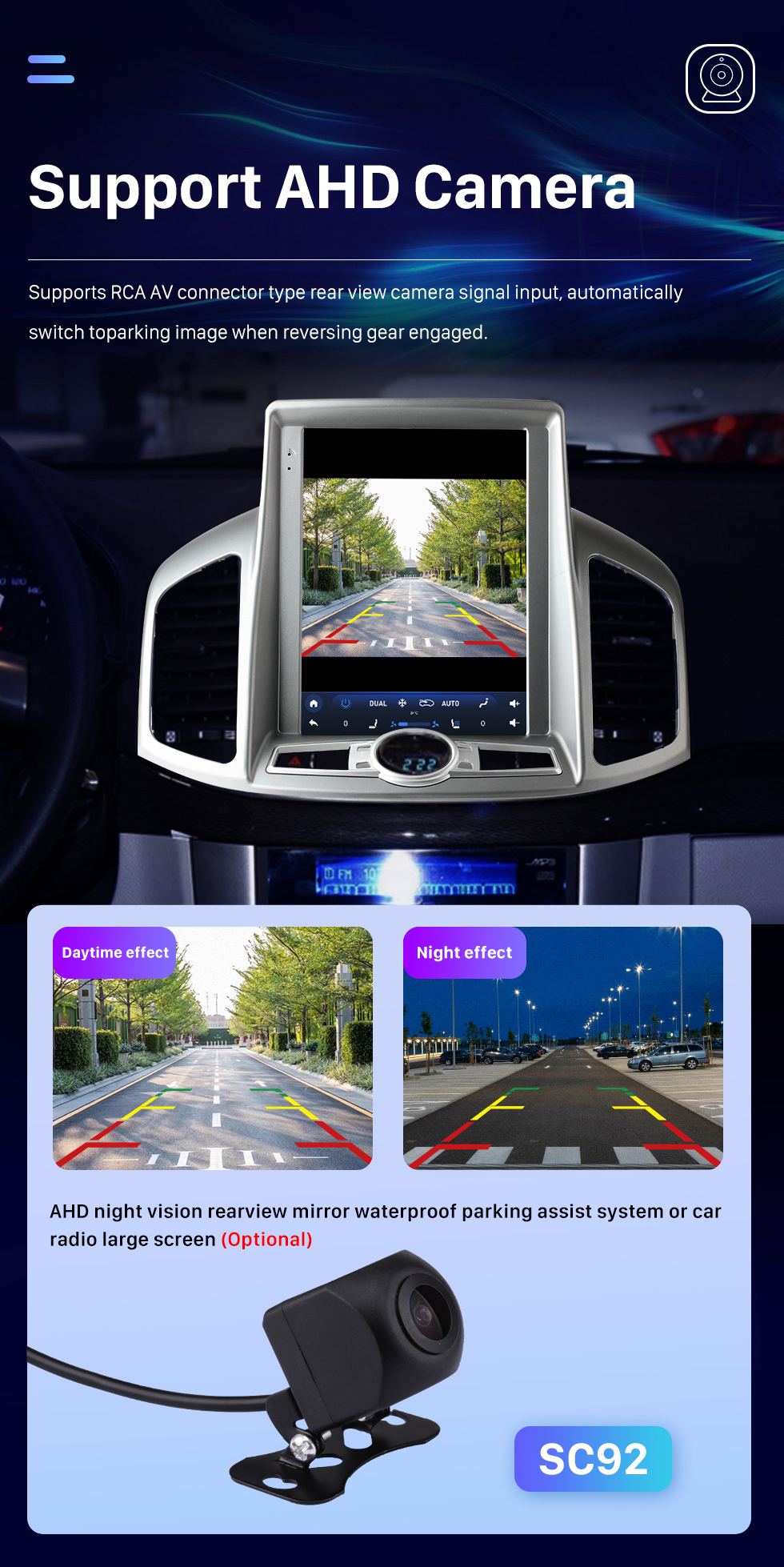 Seicane 9,7 polegadas Android 10.0 2012-2017 Chevy Chevrolet Captiva GPS Navegação Rádio com HD Touchscreen Suporte Bluetooth Carplay Mirror Link