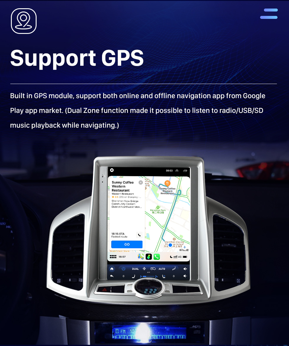 Seicane Android 10.0 9,7 дюйма для 2012-2017 Chevy Chevrolet Captiva Radio с сенсорным экраном HD Система GPS-навигации Поддержка Bluetooth Carplay TPMS Seicane Android 10.0 9,7 дюйма для 2012-2017 Chevy Chevrolet Captiva Radio с сенсорным экраном HD Система GPS-навигации Поддержка Bluetooth Carplay TPMS