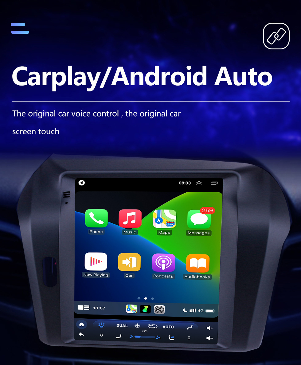 Seicane Сенсорный экран HD 2013 Honda Jade Android 10.0 9,7-дюймовый GPS-навигатор Радио Bluetooth Поддержка WIFI Управление рулевым колесом Carplay