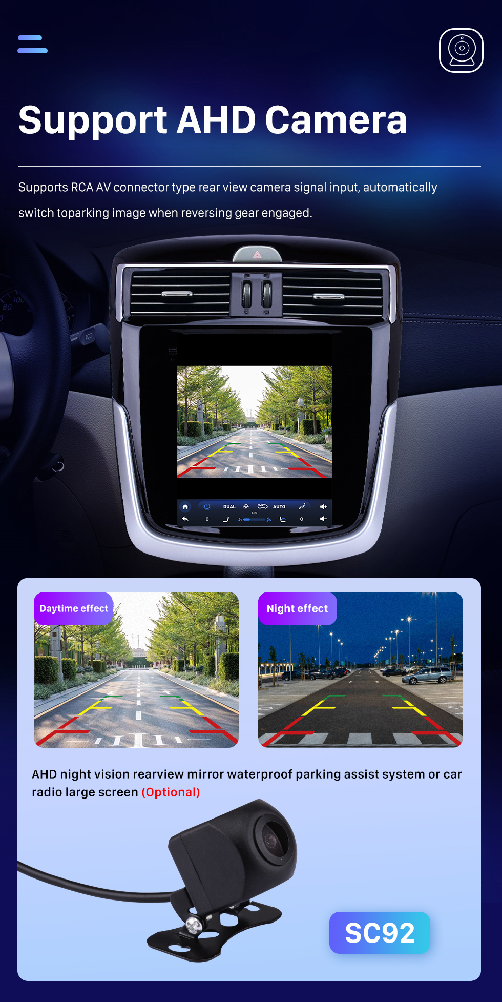 Seicane 9,7-дюймовый сенсорный HD-экран для Nissan Tiida 2016 Автомобильный радиоприемник Bluetooth Carplay Стереосистема Поддержка AHD-камеры