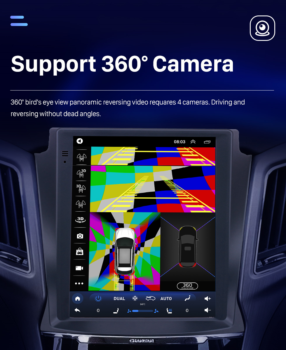 Seicane 9,7 Zoll HD Touchscreen für 2017 Changan CS75 Autoradio Bluetooth Carplay Stereoanlage Unterstützung AHD Kamera