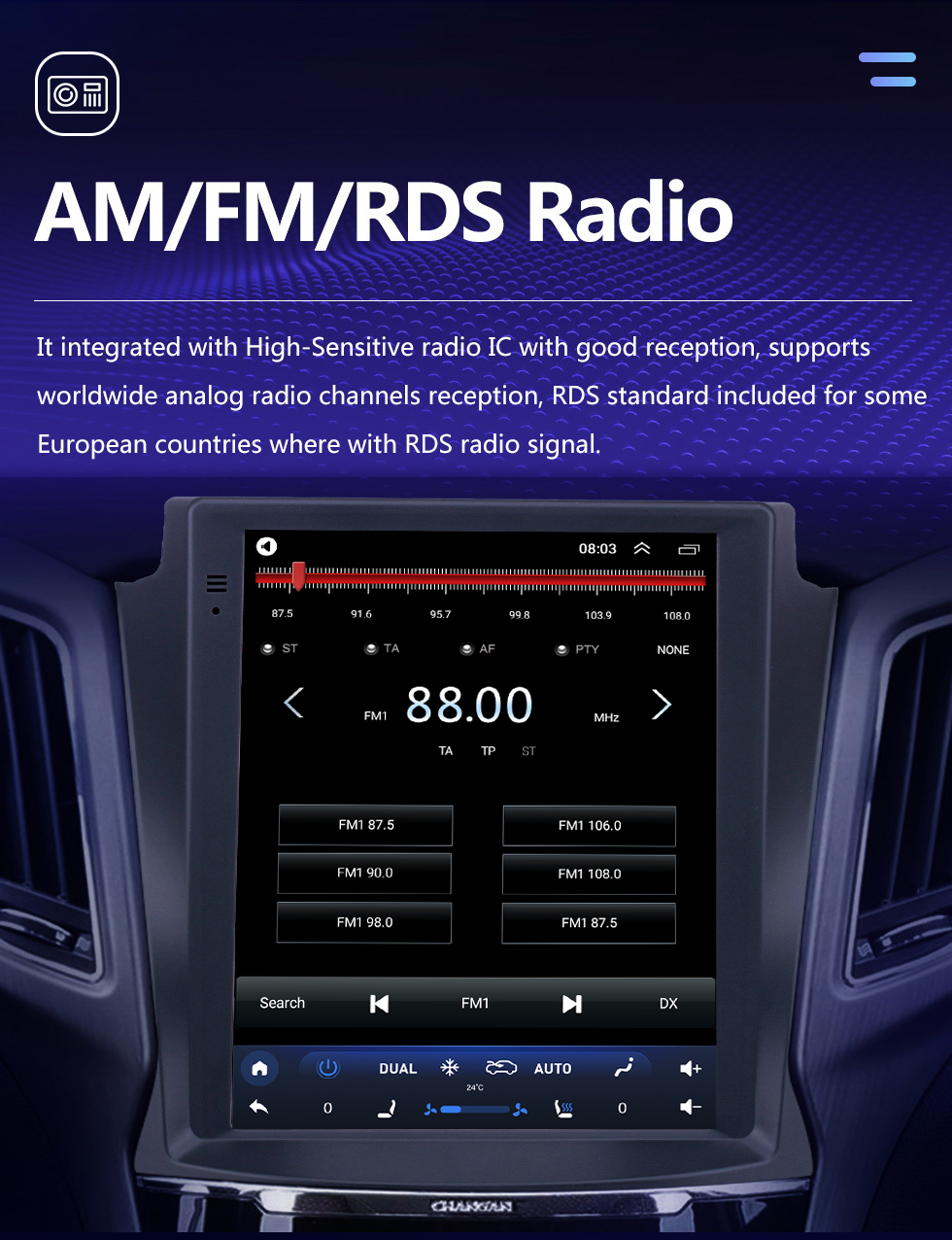 Seicane 9,7 Zoll HD Touchscreen für 2017 Changan CS75 Autoradio Bluetooth Carplay Stereoanlage Unterstützung AHD Kamera Seicane 9,7 Zoll HD Touchscreen für 2017 Changan CS75 Autoradio Bluetooth Carplay Stereoanlage Unterstützung AHD Kamera