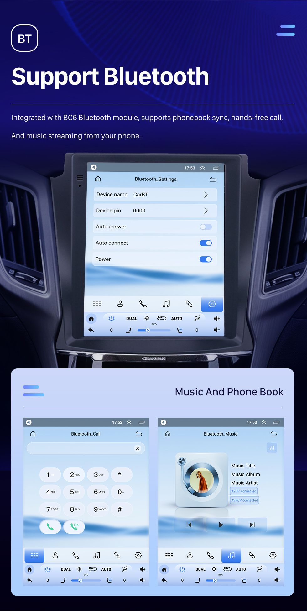Seicane 9,7 Zoll HD Touchscreen für 2017 Changan CS75 Autoradio Bluetooth Carplay Stereoanlage Unterstützung AHD Kamera Seicane 9,7 Zoll HD Touchscreen für 2017 Changan CS75 Autoradio Bluetooth Carplay Stereoanlage Unterstützung AHD Kamera