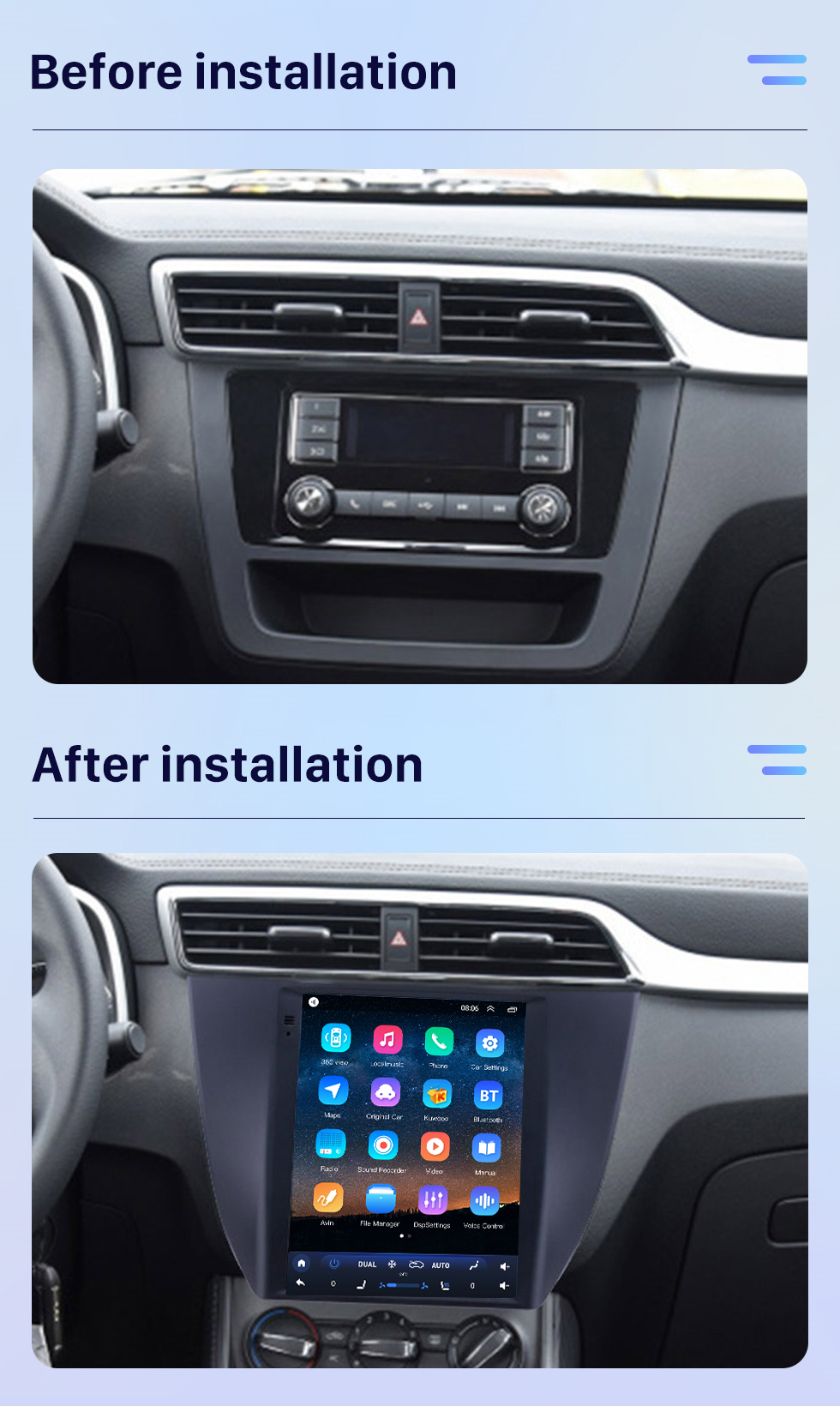 Seicane Android 10.0 9.7 pouces pour 2017 MG ZS Radio avec système de navigation GPS à écran tactile HD prise en charge Bluetooth Carplay TPMS