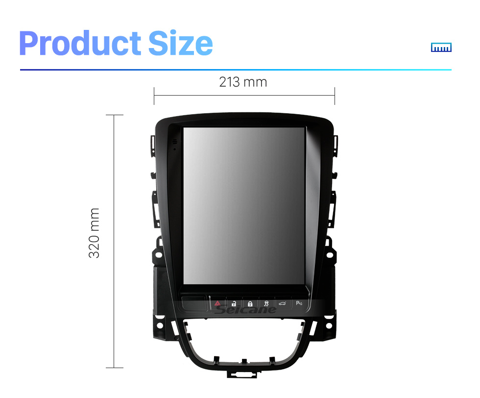 Seicane Tela sensível ao toque HD para Buick Hideo 2010-2014 Buick Verano 2015 Rádio Android 10.0 9.7 polegadas Navegação GPS Suporte Bluetooth Carplay