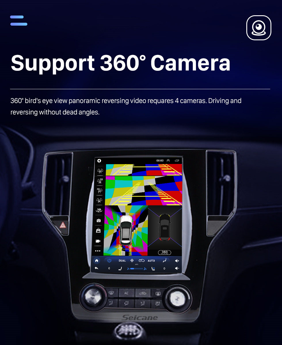 Seicane HD-Touchscreen für 2016 2017 2018 Roewe RX5 Radio Android 10.0 9,7 Zoll GPS-Navigation Bluetooth-Unterstützung Lenkradsteuerung Carplay Seicane HD-Touchscreen für 2016 2017 2018 Roewe RX5 Radio Android 10.0 9,7 Zoll GPS-Navigation Bluetooth-Unterstützung Lenkradsteuerung Carplay