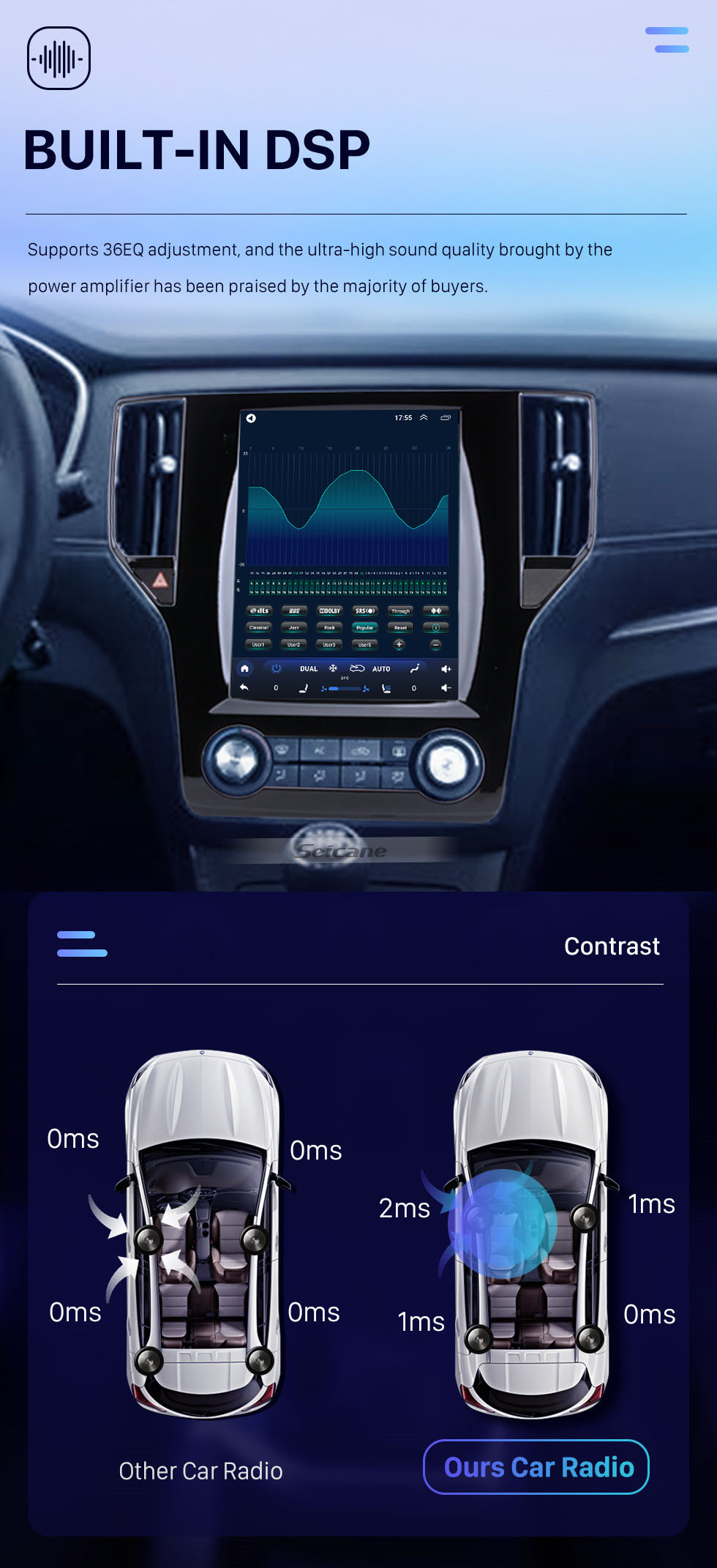 Seicane HD-Touchscreen für 2016 2017 2018 Roewe RX5 Radio Android 10.0 9,7 Zoll GPS-Navigation Bluetooth-Unterstützung Lenkradsteuerung Carplay Seicane HD-Touchscreen für 2016 2017 2018 Roewe RX5 Radio Android 10.0 9,7 Zoll GPS-Navigation Bluetooth-Unterstützung Lenkradsteuerung Carplay
