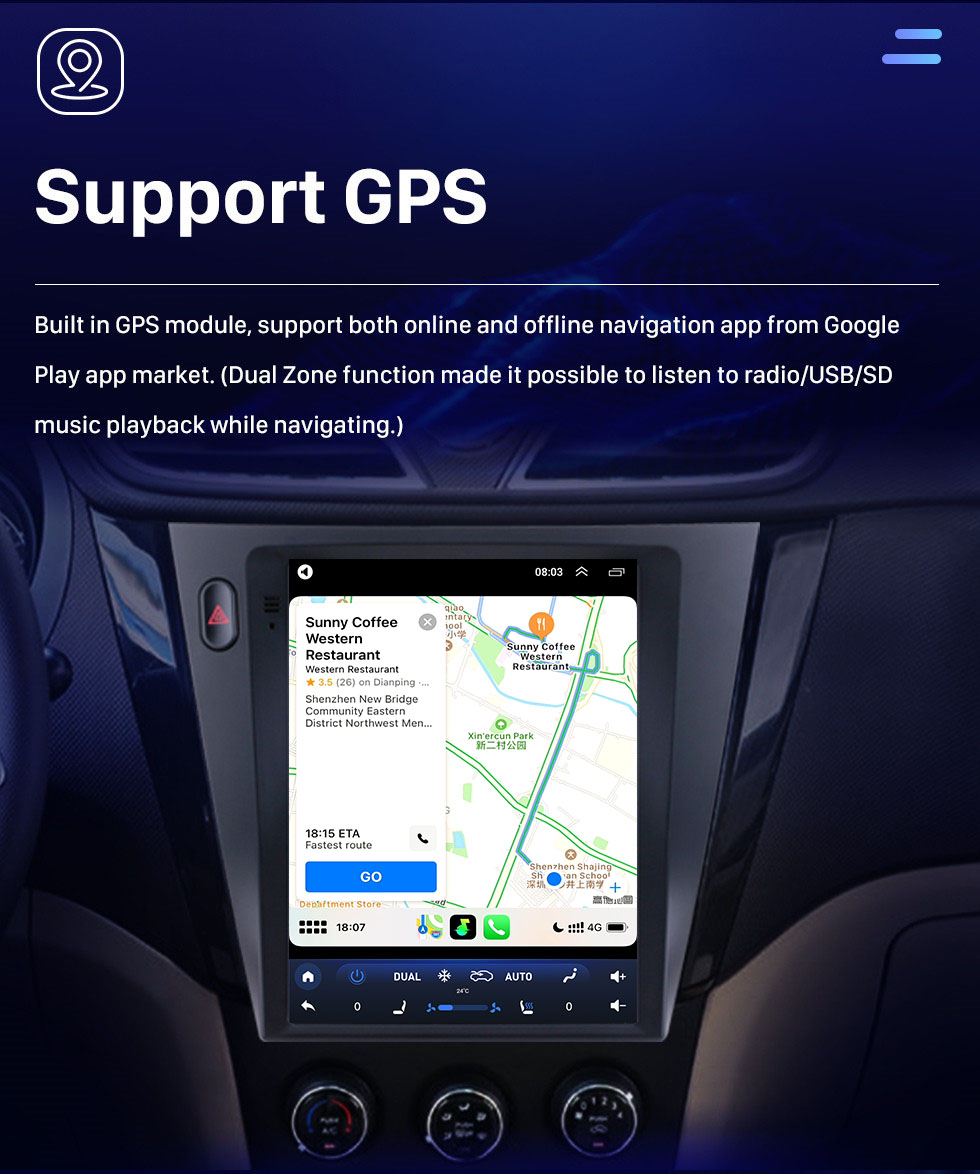 Seicane 9,7 Zoll für 2016 SGMW S1 Android Radio GPS Navigation mit HD Touchscreen Bluetooth AUX WIFI Unterstützung Carplay DVR OBD2 Seicane 9,7 Zoll für 2016 SGMW S1 Android Radio GPS Navigation mit HD Touchscreen Bluetooth AUX WIFI Unterstützung Carplay DVR OBD2
