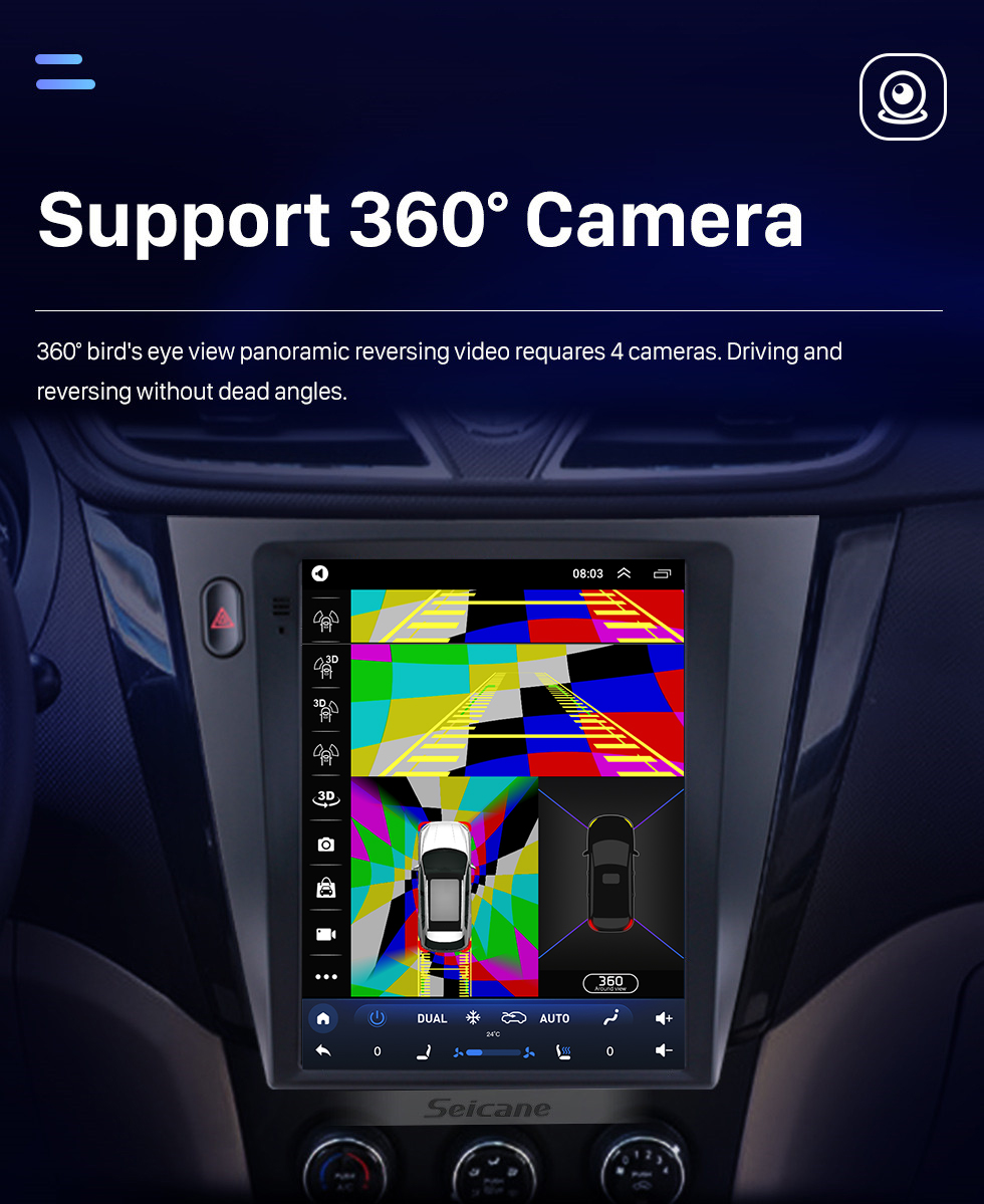Seicane Para 2016 SGMW S1 Radio 9.7 pulgadas Android 10.0 Navegación GPS con pantalla táctil HD Soporte Bluetooth Carplay Cámara trasera Seicane Para 2016 SGMW S1 Radio 9.7 pulgadas Android 10.0 Navegación GPS con pantalla táctil HD Soporte Bluetooth Carplay Cámara trasera