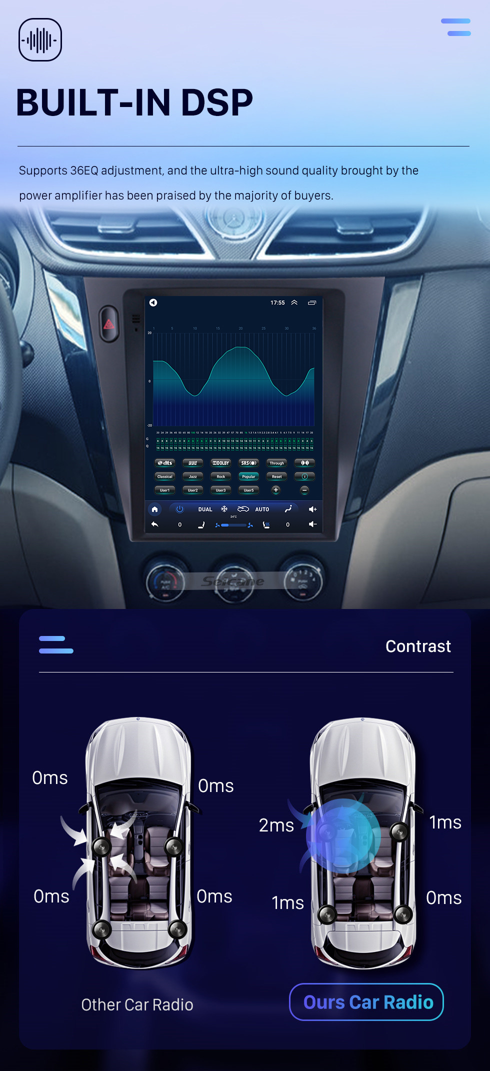 Seicane Para 2016 SGMW S1 Radio 9.7 pulgadas Android 10.0 Navegación GPS con pantalla táctil HD Soporte Bluetooth Carplay Cámara trasera Seicane Para 2016 SGMW S1 Radio 9.7 pulgadas Android 10.0 Navegación GPS con pantalla táctil HD Soporte Bluetooth Carplay Cámara trasera