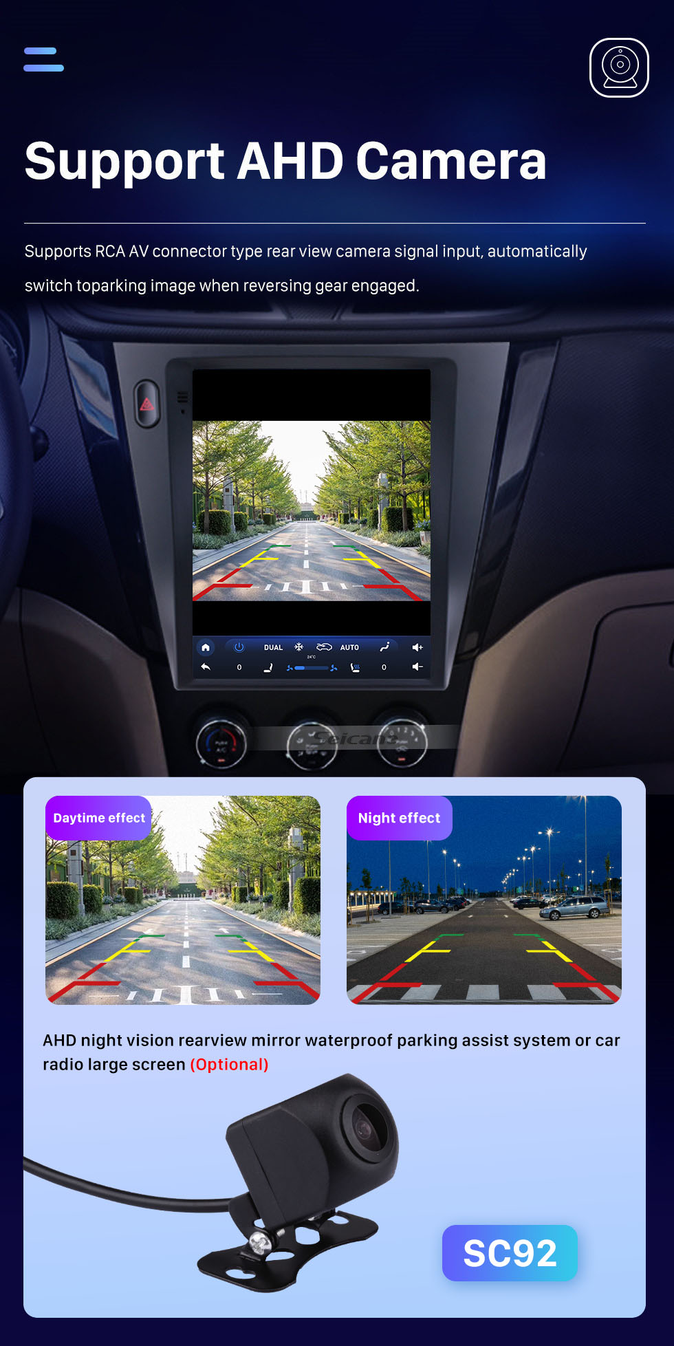 Seicane Para 2016 sgmw s1 rádio 9,7 polegadas android 10.0 navegação gps com hd touchscreen suporte bluetooth carplay câmera traseira