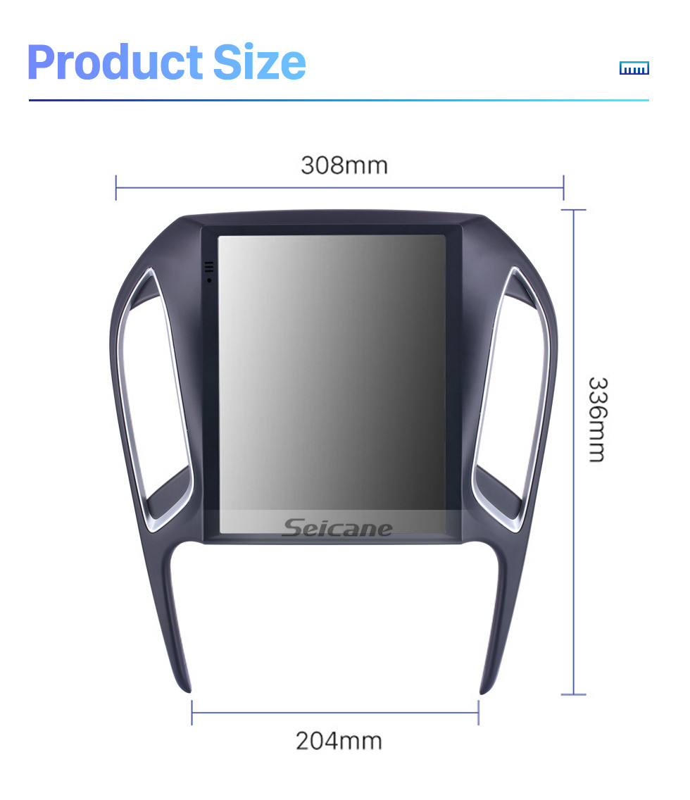 Seicane Para 2016 chery arrizo 5 rádio 9,7 polegadas android 10.0 navegação gps com hd touchscreen suporte bluetooth carplay câmera traseira Seicane Para 2016 chery arrizo 5 rádio 9,7 polegadas android 10.0 navegação gps com hd touchscreen suporte bluetooth carplay câmera traseira