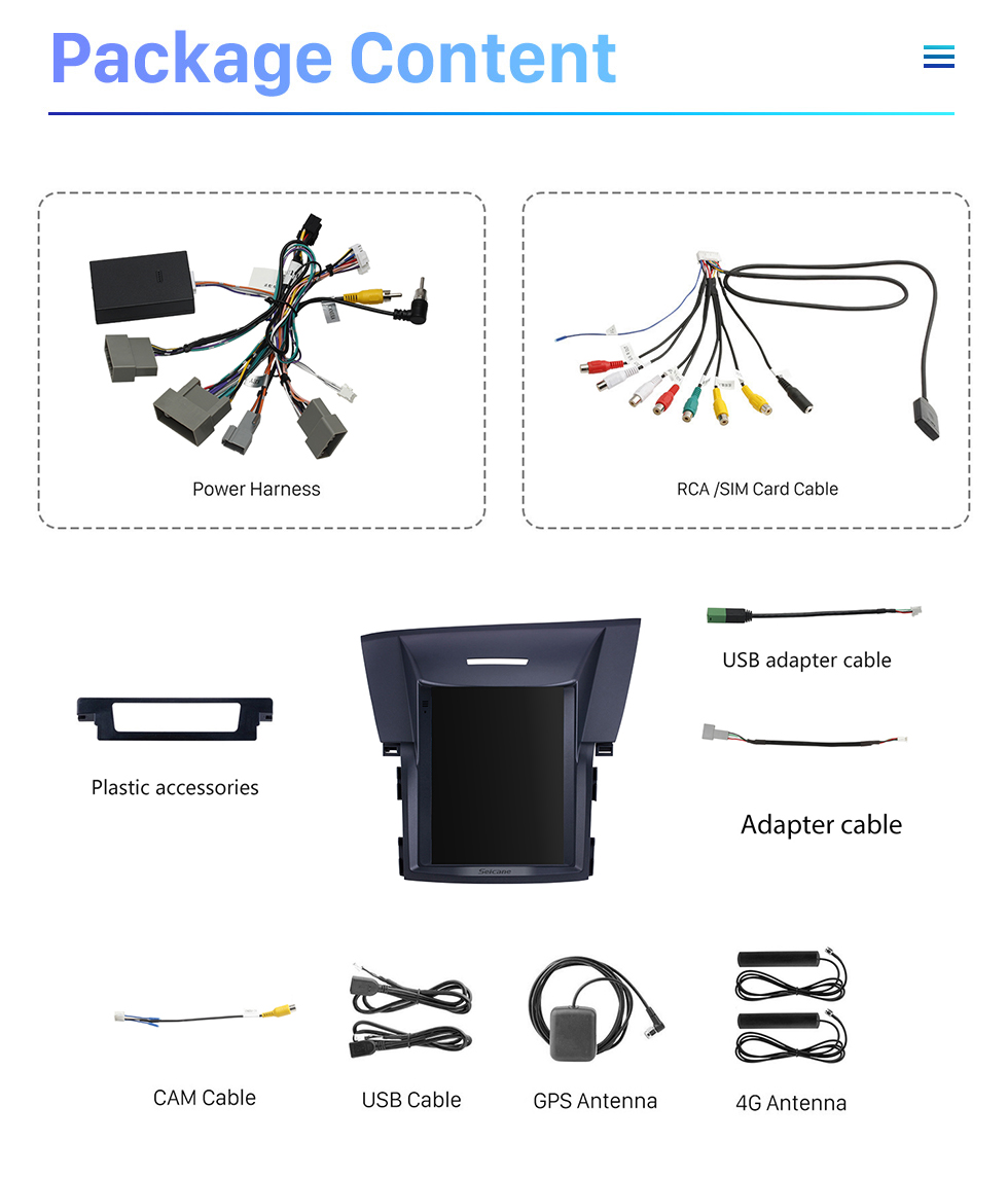 Seicane Android 10.0 9.7 pulgadas para 2012 2013 2014 2015 2016 Honda CRV Radio con pantalla táctil HD Sistema de navegación GPS Soporte Bluetooth Carplay TPMS