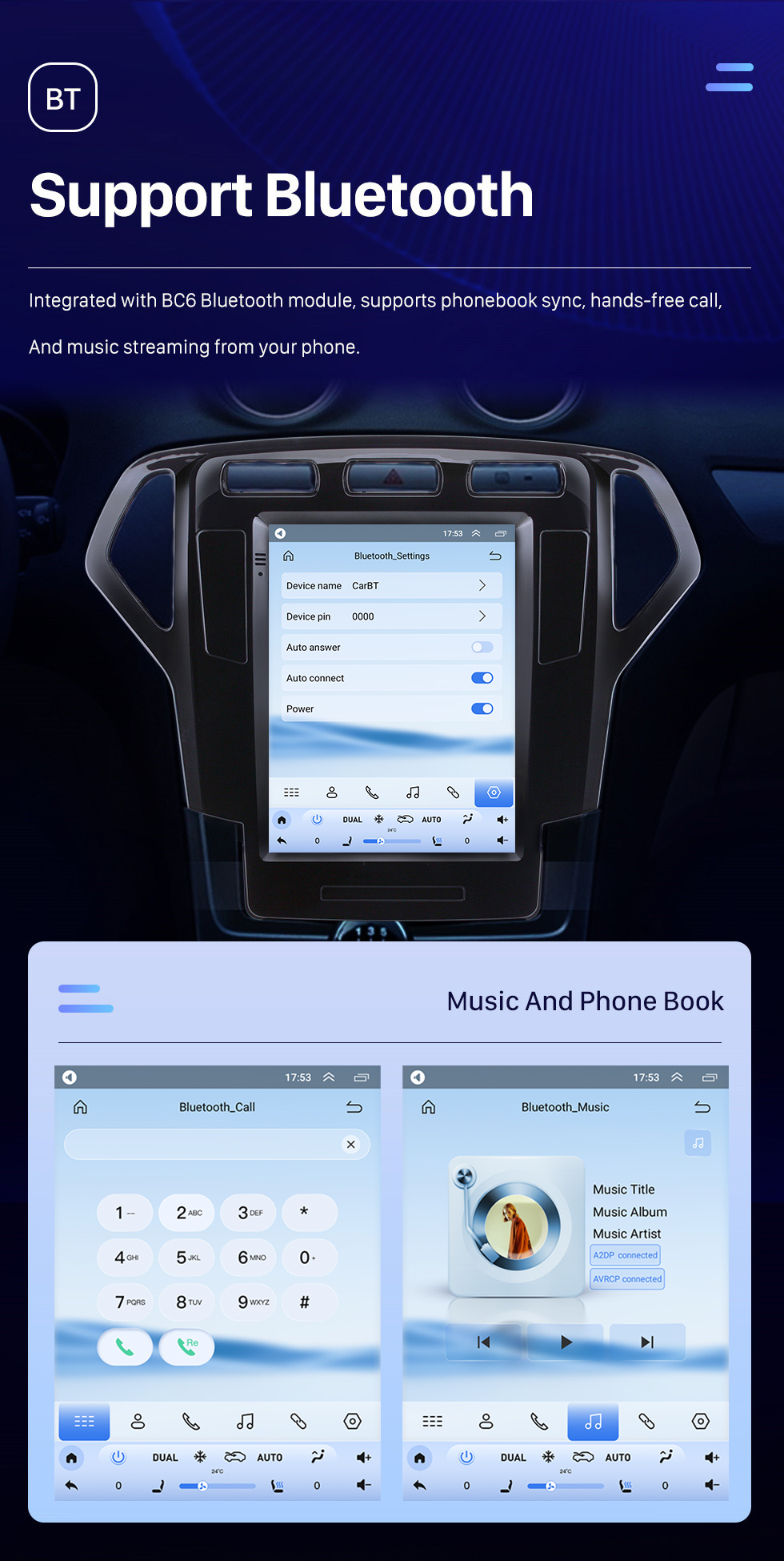 Seicane HD Touchscreen for 2007 2008 2009 2010 Ford Mondeo MK4 Radio Android 10.0 9.7 inch GPS Navigation Bluetooth support Digital TV Carplay Seicane HD Touchscreen for 2007 2008 2009 2010 Ford Mondeo MK4 Radio Android 10.0 9.7 inch GPS Navigation Bluetooth support Digital TV Carplay