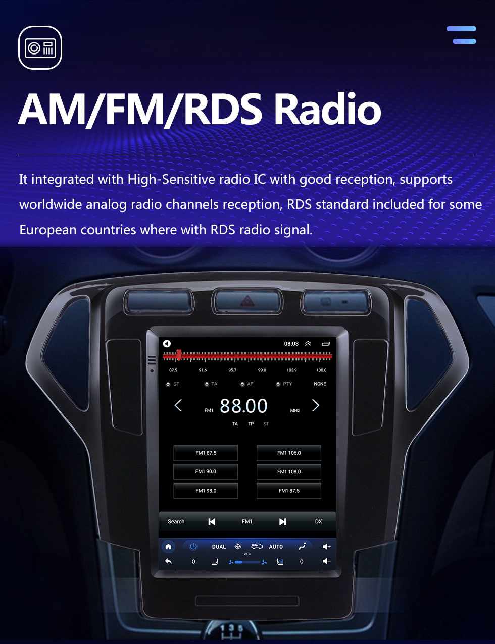 Seicane HD Touchscreen for 2007 2008 2009 2010 Ford Mondeo MK4 Radio Android 10.0 9.7 inch GPS Navigation Bluetooth support Digital TV Carplay Seicane HD Touchscreen for 2007 2008 2009 2010 Ford Mondeo MK4 Radio Android 10.0 9.7 inch GPS Navigation Bluetooth support Digital TV Carplay