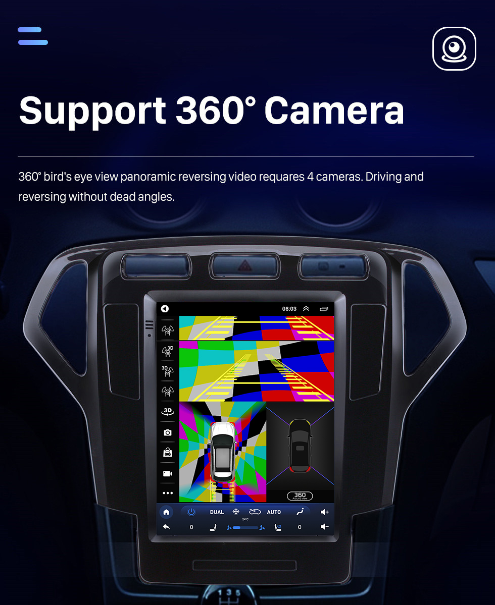 Seicane 9,7-дюймовый сенсорный экран HD для 2007-2010 Ford Mondeo mk4 GPS Navi Android Автомобильный GPS-навигатор Автомобильный радиоприемник Ремонт Поддержка Bluetooth