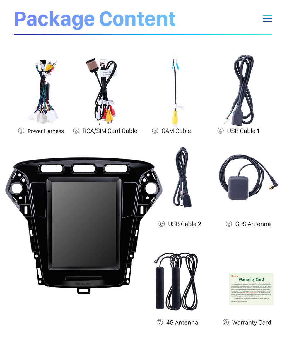 Seicane 9.7 inch Android 10.0 for 2011 2012 2013 Ford Mondeo mk4 Radio with GPS Navigation HD Touchscreen Bluetooth support Carplay DVR OBD2 Seicane 9.7 inch Android 10.0 for 2011 2012 2013 Ford Mondeo mk4 Radio with GPS Navigation HD Touchscreen Bluetooth support Carplay DVR OBD2