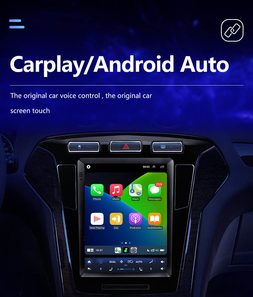 Seicane Tela sensível ao toque HD de 9,7 polegadas para 2011-2013 Ford Mondeo mk4 rádio do carro Bluetooth Carplay sistema estéreo suporte câmera AHD Seicane Tela sensível ao toque HD de 9,7 polegadas para 2011-2013 Ford Mondeo mk4 rádio do carro Bluetooth Carplay sistema estéreo suporte câmera AHD