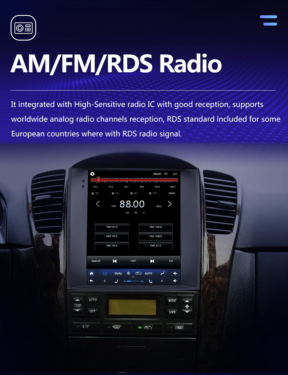 Seicane Для 2004-2008 Kia Sorento Radio 9,7-дюймовый Android 10.0 GPS-навигация с сенсорным экраном HD Поддержка Bluetooth Carplay Задняя камера Seicane Для 2004-2008 Kia Sorento Radio 9,7-дюймовый Android 10.0 GPS-навигация с сенсорным экраном HD Поддержка Bluetooth Carplay Задняя камера