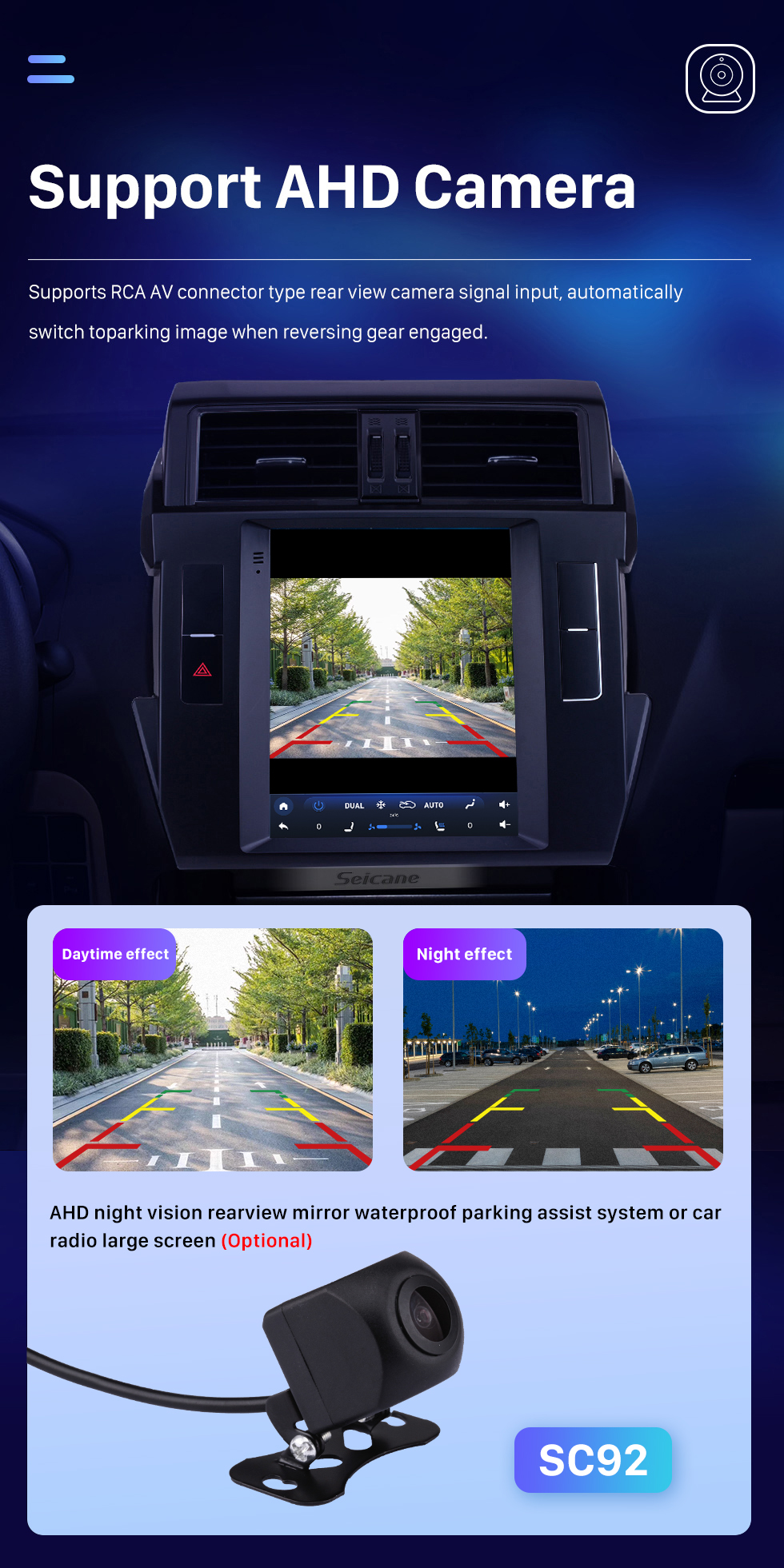 Seicane Android 10.0 9,7-дюймовый для 2016 Toyota Prado Radio GPS-навигационная система с сенсорным экраном HD Поддержка Bluetooth AUX Carplay DVR OBD2 Seicane Android 10.0 9,7-дюймовый для 2016 Toyota Prado Radio GPS-навигационная система с сенсорным экраном HD Поддержка Bluetooth AUX Carplay DVR OBD2