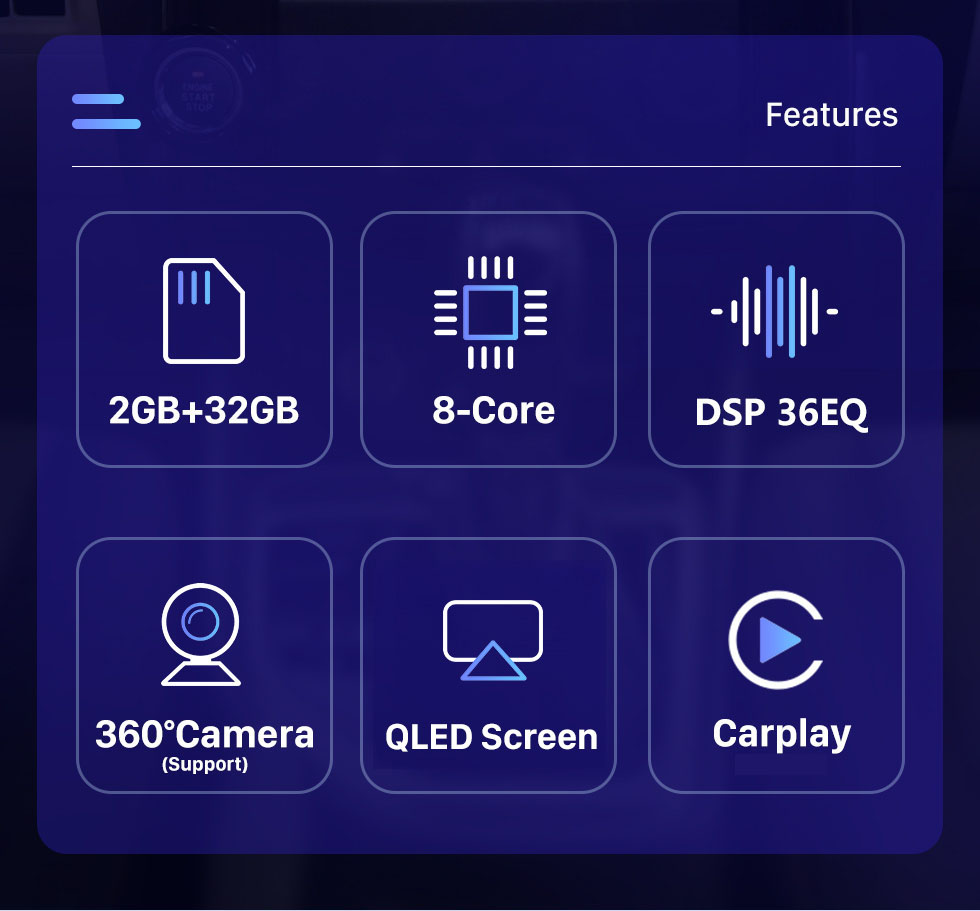 Seicane Android 10.0 9,7-дюймовый для 2016 Toyota Prado Radio GPS-навигационная система с сенсорным экраном HD Поддержка Bluetooth AUX Carplay DVR OBD2