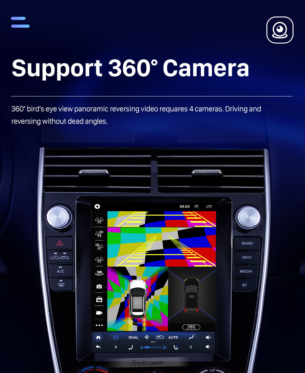 Seicane Écran tactile HD pour Mazda 6 Radio Android 10.0 Système de navigation GPS de 9,7 pouces avec prise en charge USB Bluetooth TV numérique Carplay