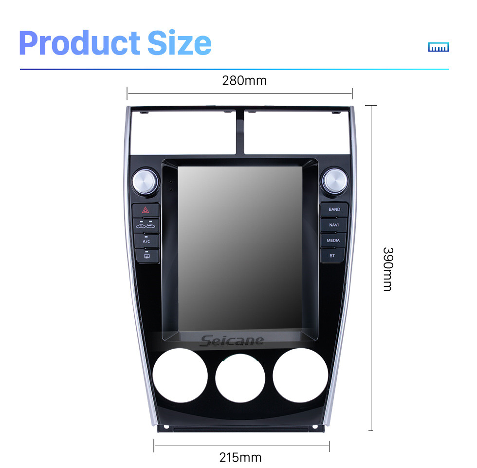 Seicane Сенсорный экран HD для Mazda 6 Radio Android 10.0 9,7-дюймовая система GPS-навигации с поддержкой Bluetooth USB Цифровое телевидение Carplay