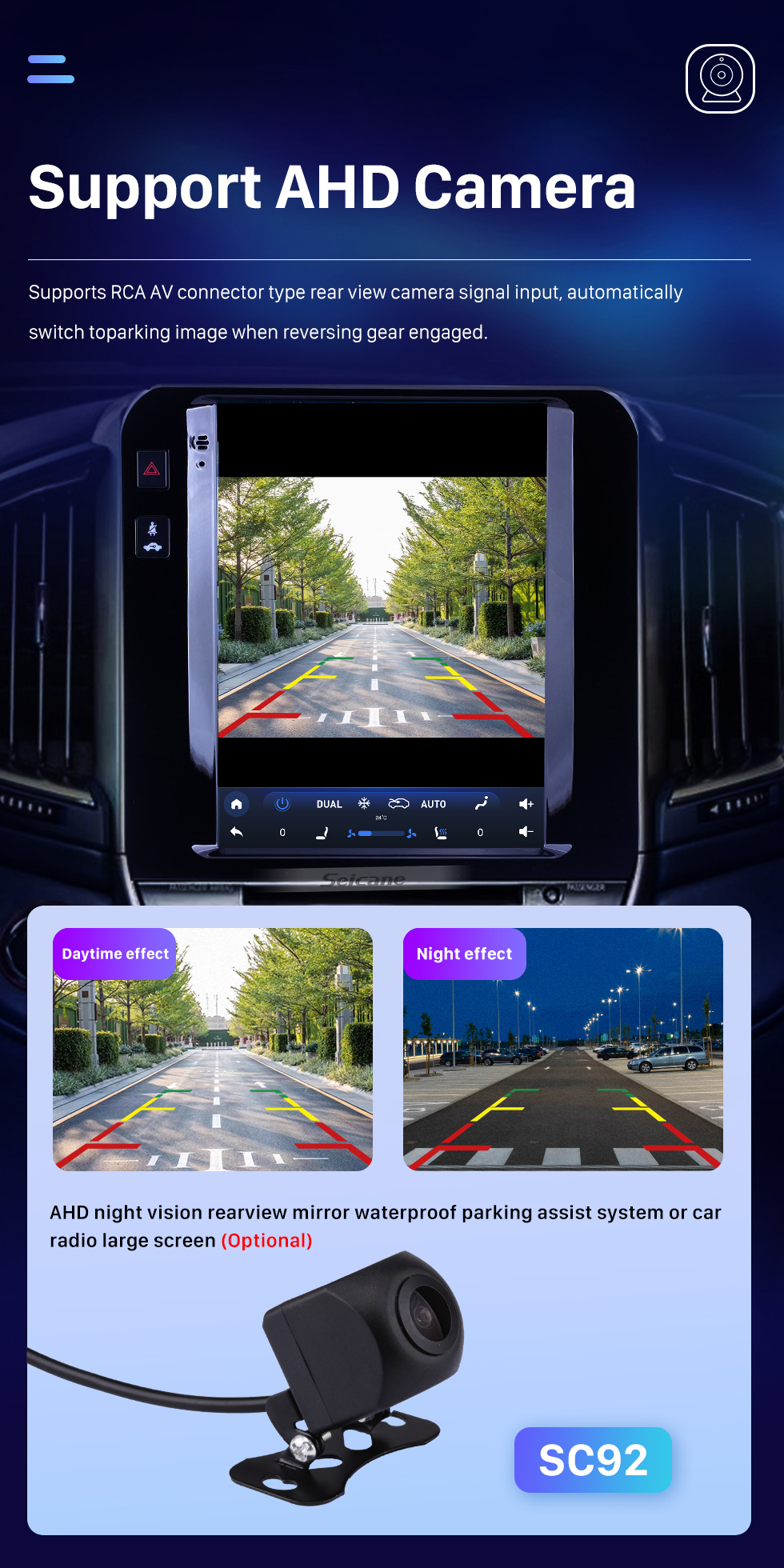 Seicane Сенсорный экран HD для 2020 Toyota Land Cruiser Radio Android 10.0 9,7-дюймовая система GPS-навигации с поддержкой Bluetooth USB Цифровое телевидение Carplay