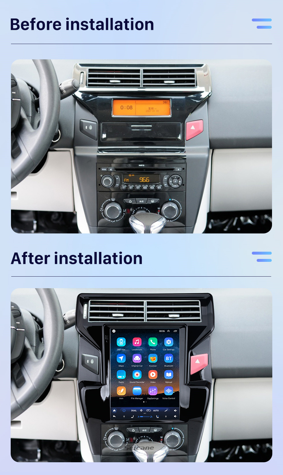 Seicane Android 10.0 9.7 pulgadas para 2012-2016 Citroen C-Quatre Radio con navegación GPS HD Pantalla táctil Soporte Bluetooth Carplay DVR OBD2 Seicane Android 10.0 9.7 pulgadas para 2012-2016 Citroen C-Quatre Radio con navegación GPS HD Pantalla táctil Soporte Bluetooth Carplay DVR OBD2