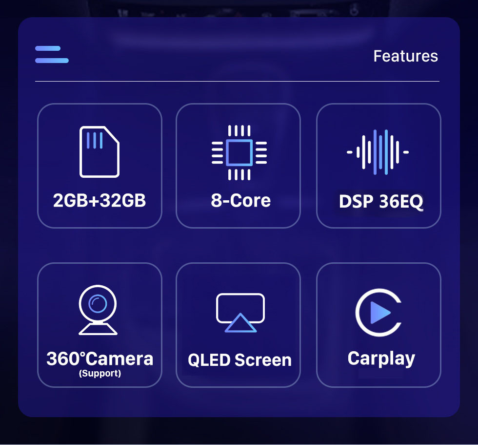 Seicane 9,7 pouces Android 10.0 pour 2018 Changan COS1 Radio Système de navigation GPS avec écran tactile HD Prise en charge Bluetooth Carplay TPMS