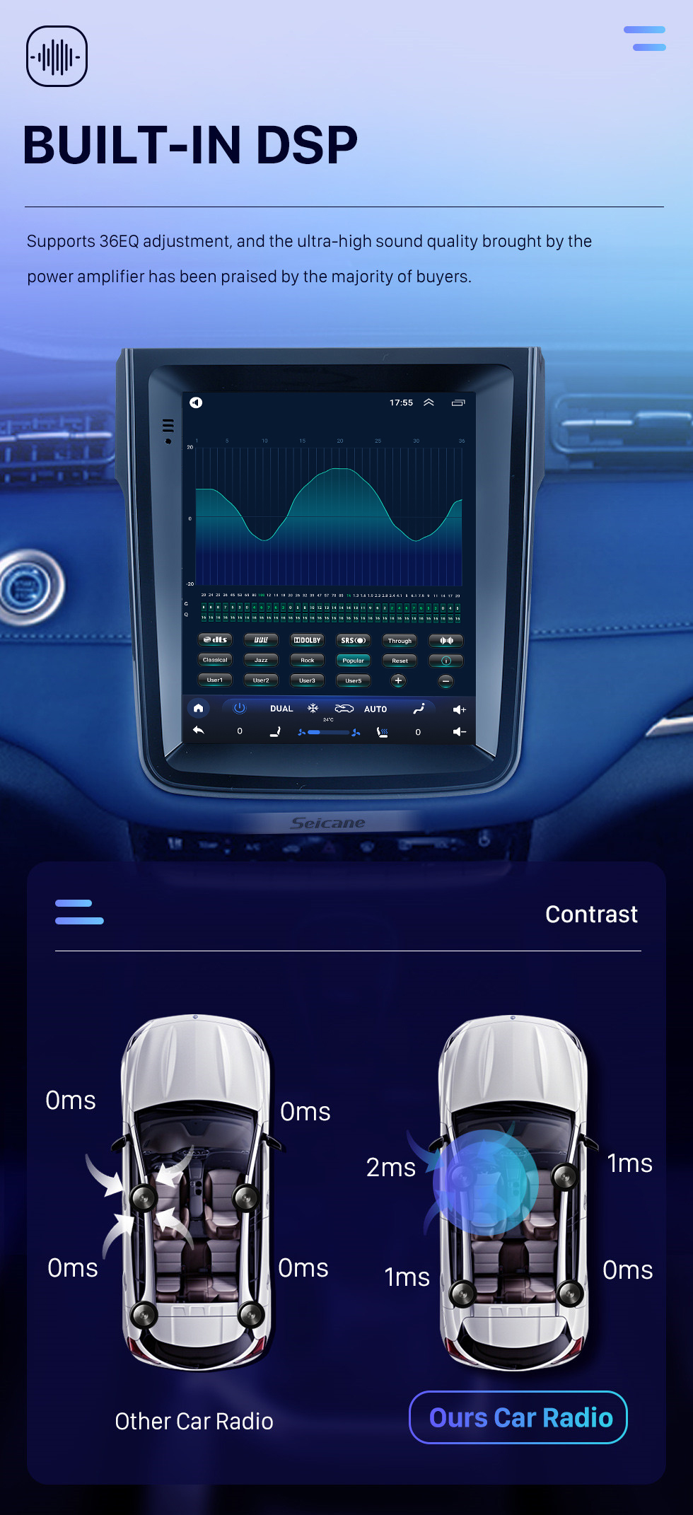 Seicane 9,7 Zoll Android 10.0 für 2018 Changan COS1 Radio GPS Navigationssystem mit HD Touchscreen Bluetooth Unterstützung Carplay TPMS