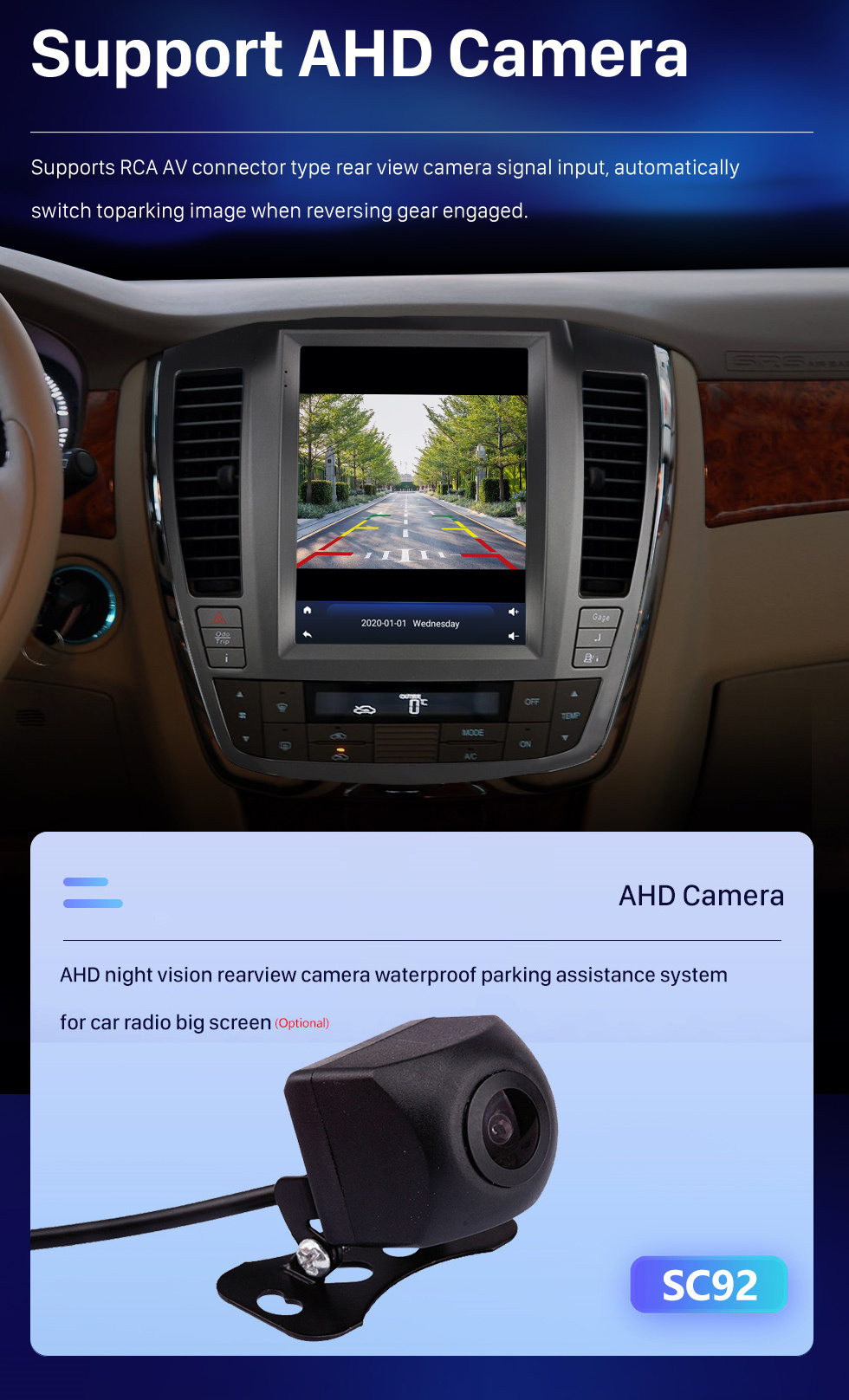 Seicane Android 10.0 9,7 pouces pour 2006-2008 Buick Lacrosse Radio avec navigation GPS Écran tactile HD Prise en charge Bluetooth Carplay DVR OBD2