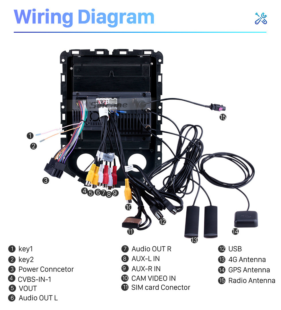 Seicane 2020 SGMW BaoJun 530 9,7-дюймовый Android 10.0 GPS-навигация Радио с сенсорным экраном HD Bluetooth WIFI AUX с поддержкой Carplay Камера заднего вида